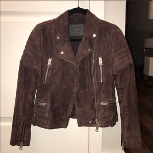Sale!! Allsaints Chocolate Suede Jacket